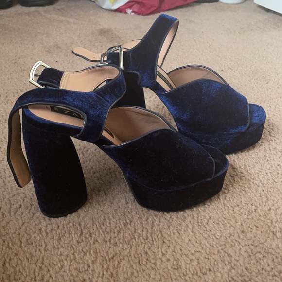 Zara blue heels - Picture 4 of 4